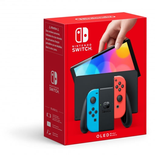 Nintendo Switch OLED Neón + Mario+Rabbids Sparks of Hope + Rayman Legends + Immortals Fenyx Rising (CIAB)