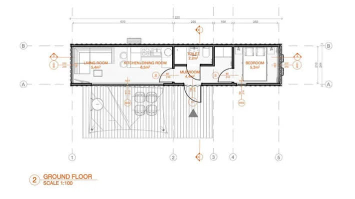 Casa contenedor llave en mano de 30 m²