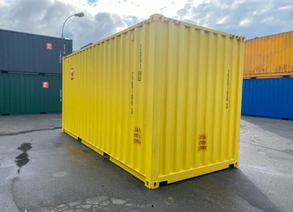 Contenedor de almacenamiento IICL6 de 20’High Cube amarillo