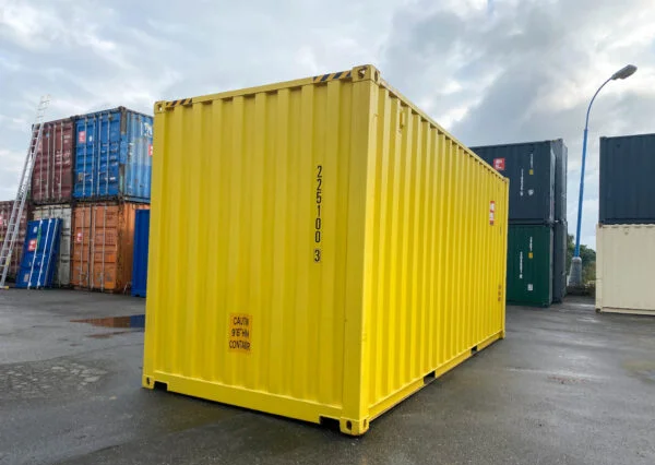 Contenedor de almacenamiento IICL6 de 20’High Cube amarillo