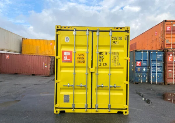 Contenedor de almacenamiento IICL6 de 20’High Cube amarillo