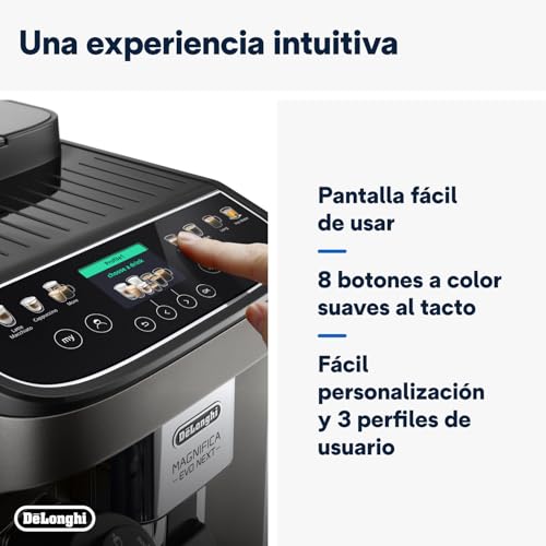 Magnifica Evo Next ECAM312.80.TB, Cafetera Superautomática con Jarra de Leche Automática, Cafetera Espresso con Molinillo